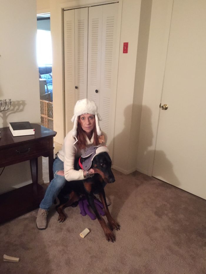 My Boo, Boo The 120 Lb Lap Baby, He Thinks He Is The Size Of His Brudders!!