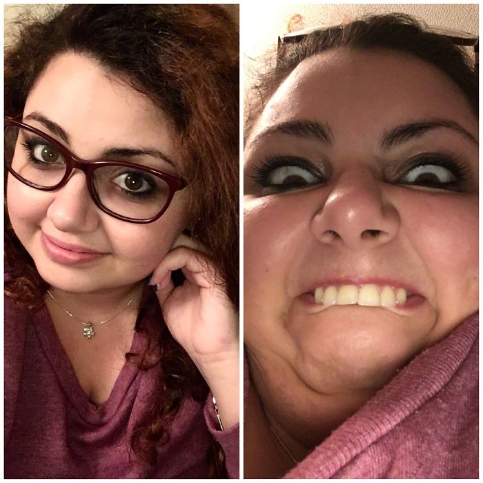 This Is My Real Face Actually.