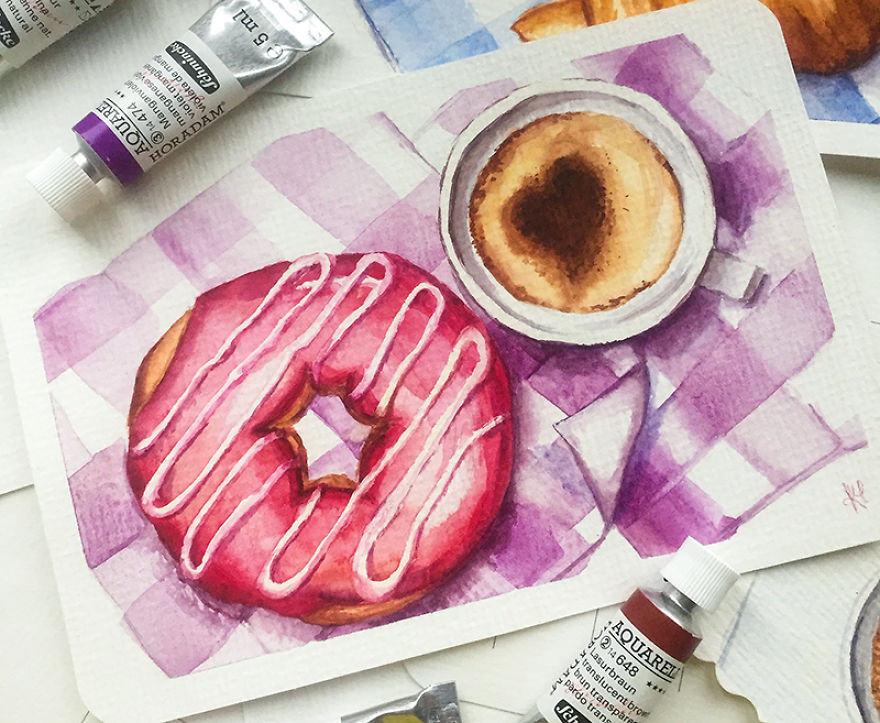 Summer, Don't Go Away! I Paint Colorful Summery Watercolor Postcards