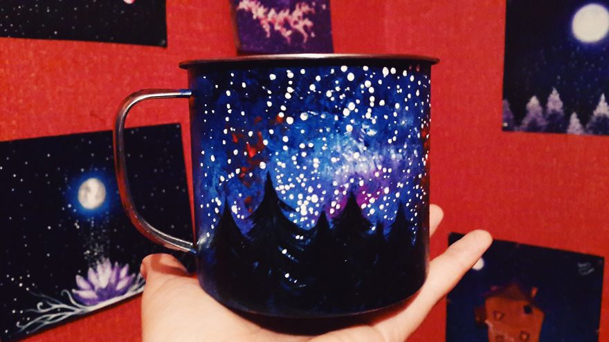 These Magical Hand Painted Mugs Will Decorate Your Camping Trip Wherever You Go