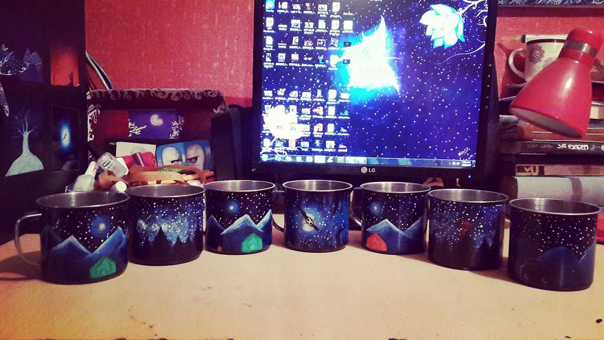 These Magical Hand Painted Mugs Will Decorate Your Camping Trip Wherever You Go