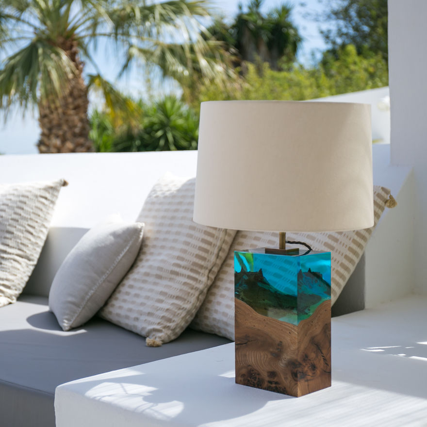 Iluka London Seamlessly Fuses Wood With Acrylic To Create A Stunning Collection Of Modern Table Lamps