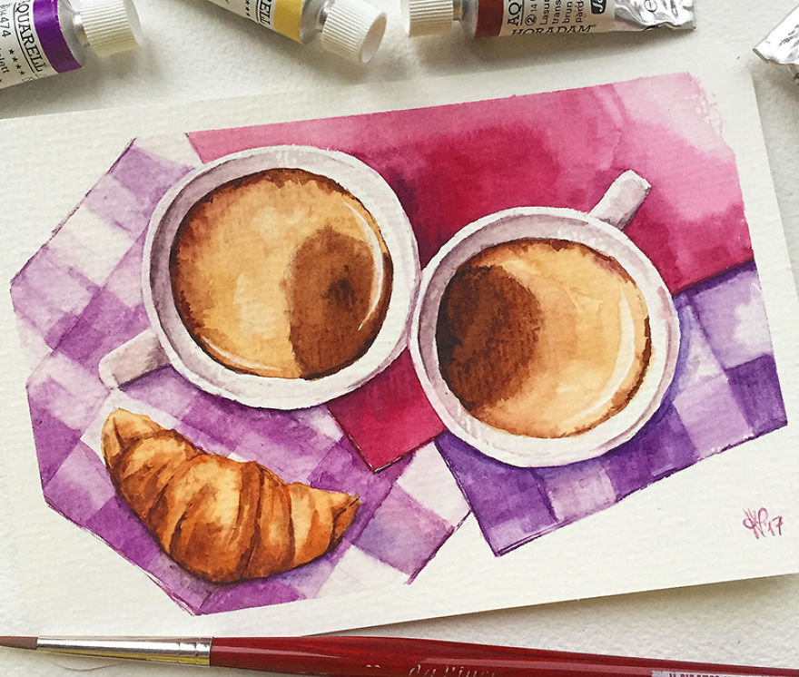 Summer, Don't Go Away! I Paint Colorful Summery Watercolor Postcards