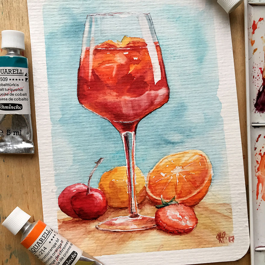 Summer, Don't Go Away! I Paint Colorful Summery Watercolor Postcards Summer, Don't Go Away! I Paint Colorful Summery Watercolor Postcards