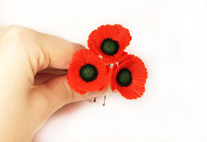 Poppy Hair Pins