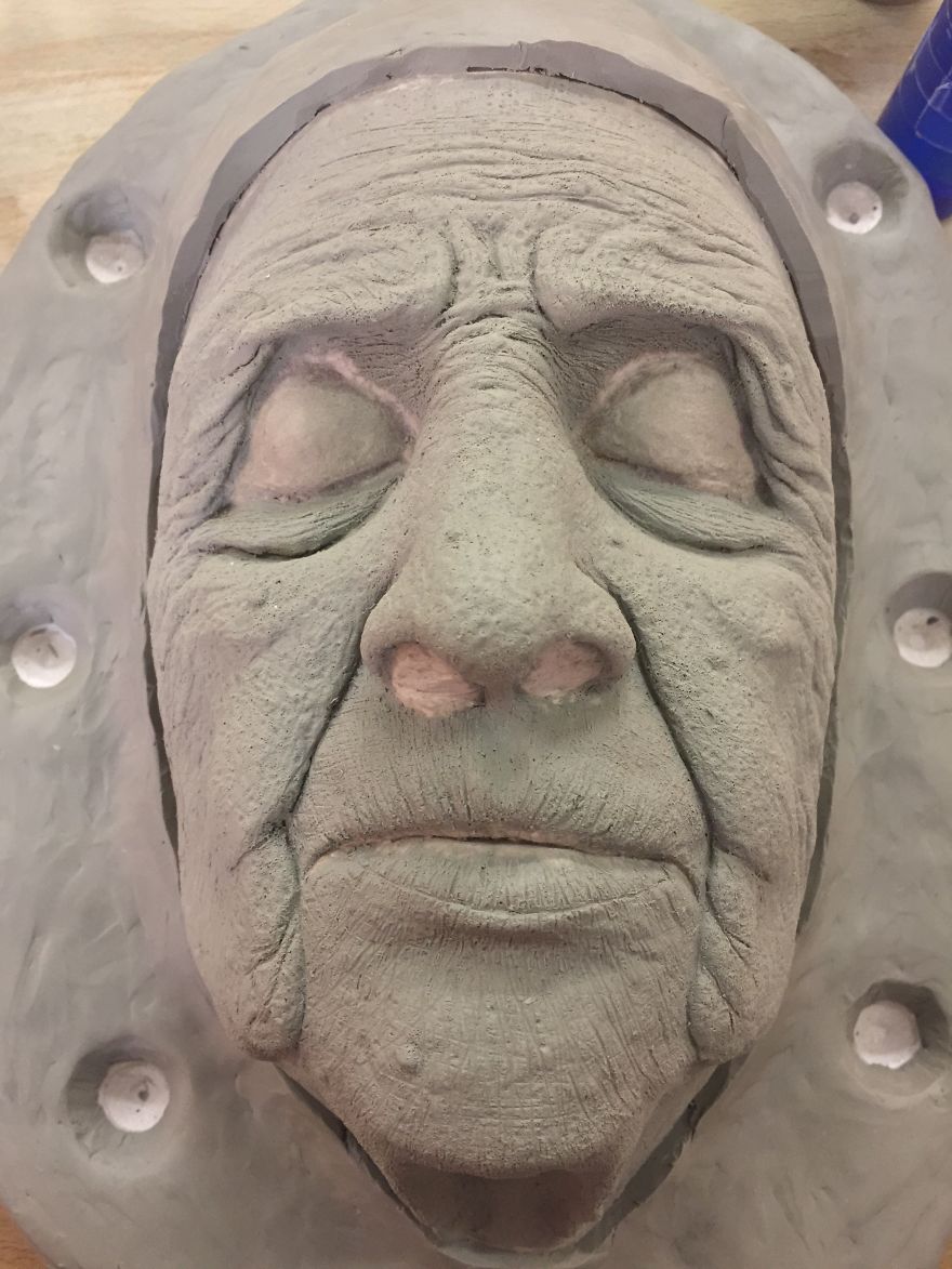 Makeup Student Creates Realistic Old Age Prosthetic