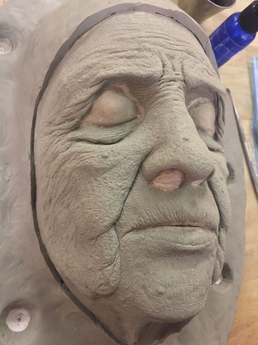 Makeup Student Creates Realistic Old Age Prosthetic