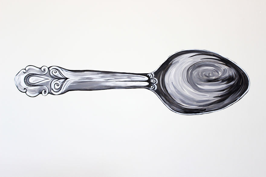 I Spent Three Days To Create This Sweet Wall Painting At Big And Modern Kitchen I Spent Three Days To Create This Sweet Wall Painting At Big And Modern Kitchen