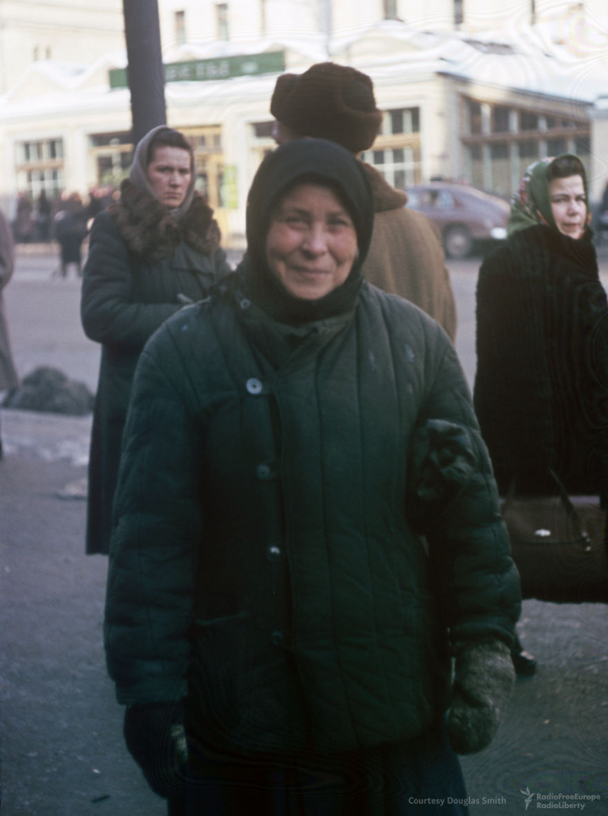 A Woman Poses For Martin On Petrovka Street In Moscow