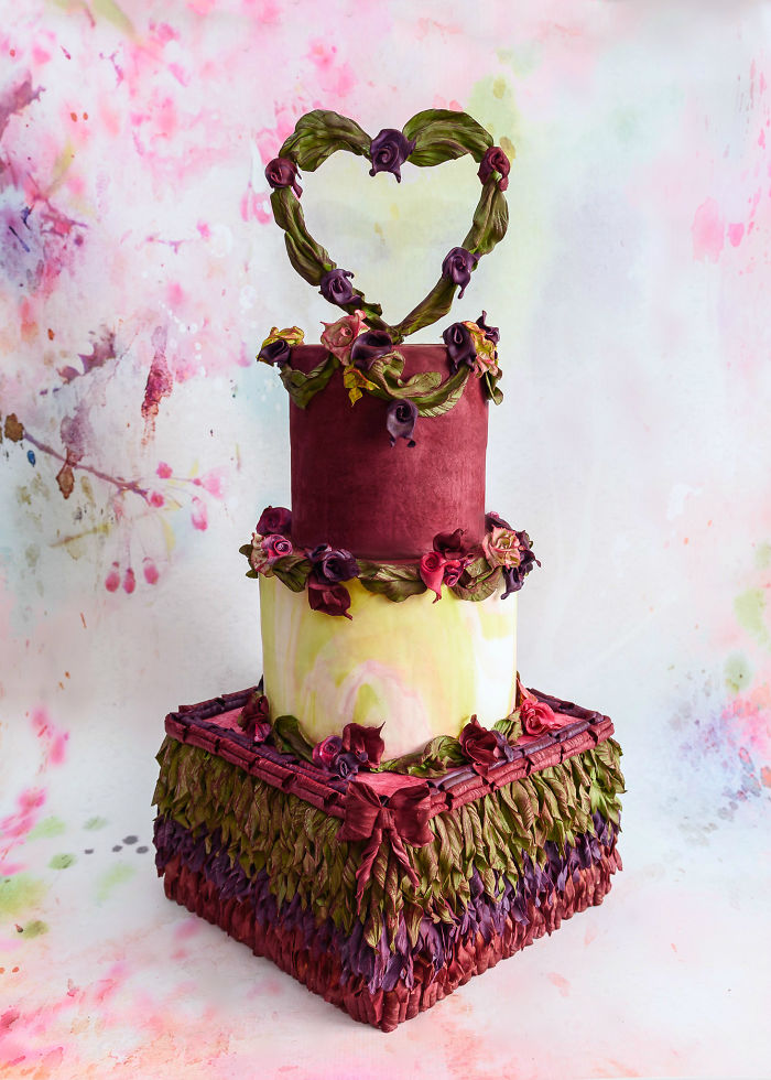 The Cake Was Designed Using One Cutter Only And Using It In Different Ways