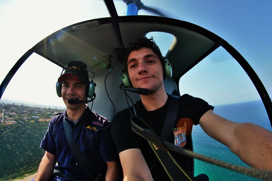 Here What It Looks Like To Fly Around In A
helicopter By Durban Area In Natal-Zulu, South Africa