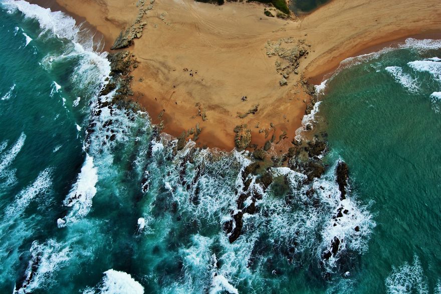 Here What It Looks Like To Fly Around In A
helicopter By Durban Area In Natal-Zulu, South Africa