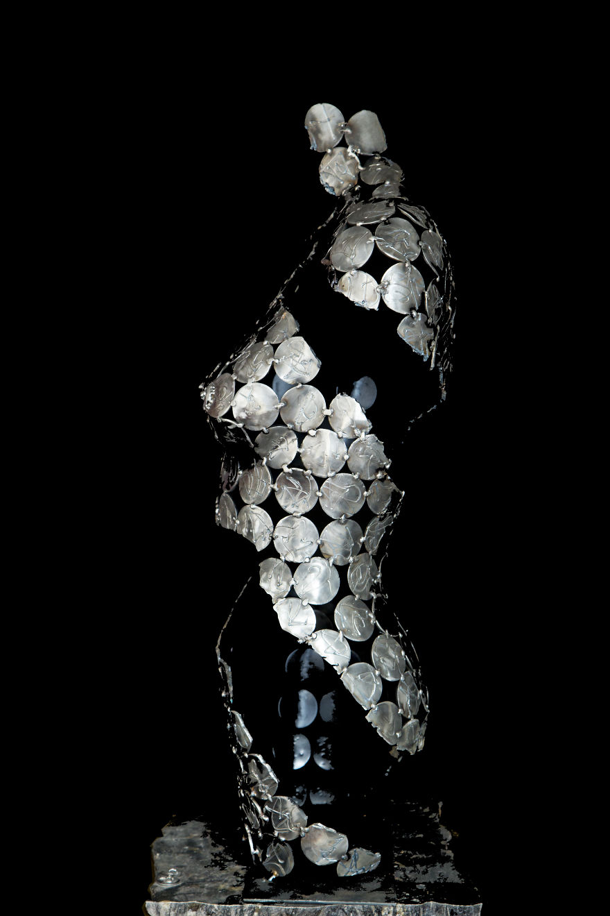 Self-Taught Sculptor Creates Beautiful Art From Scrap Metal