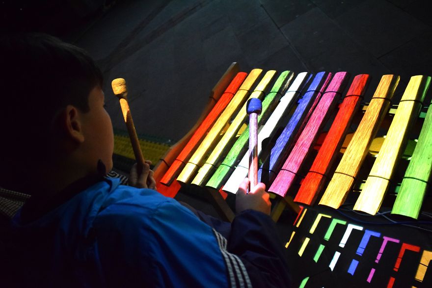 Interactive Installation To Help Deaf People Feel The Music