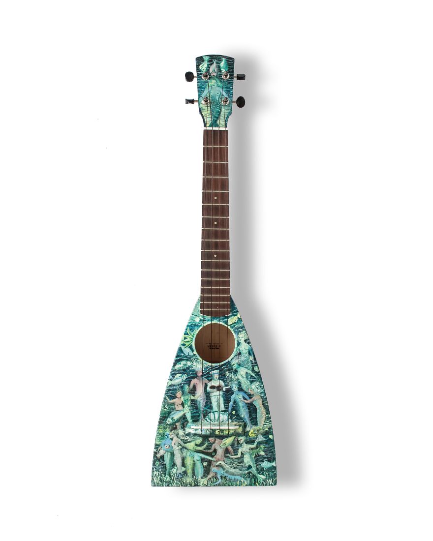 Art On Ukulele: Artists Adorn Ukuleles In Aid Of Charity Art On Ukulele: Artists Adorn Ukuleles In Aid Of Charity