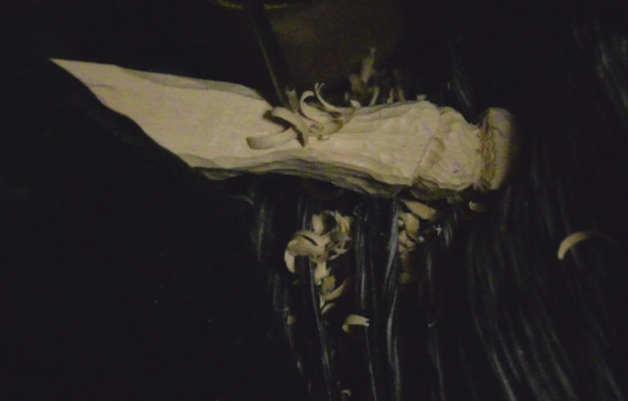 Mushroom Knife With Carved Handle And Recycled Blade Mushroom Knife With Carved Handle And Recycled Blade