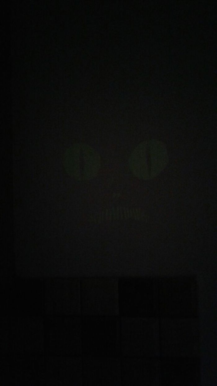 Using Lighted Adhesive In Darkness To Form A Hiden Monster's Face In The Kitchen At My Workplace...........................i'am So Evil