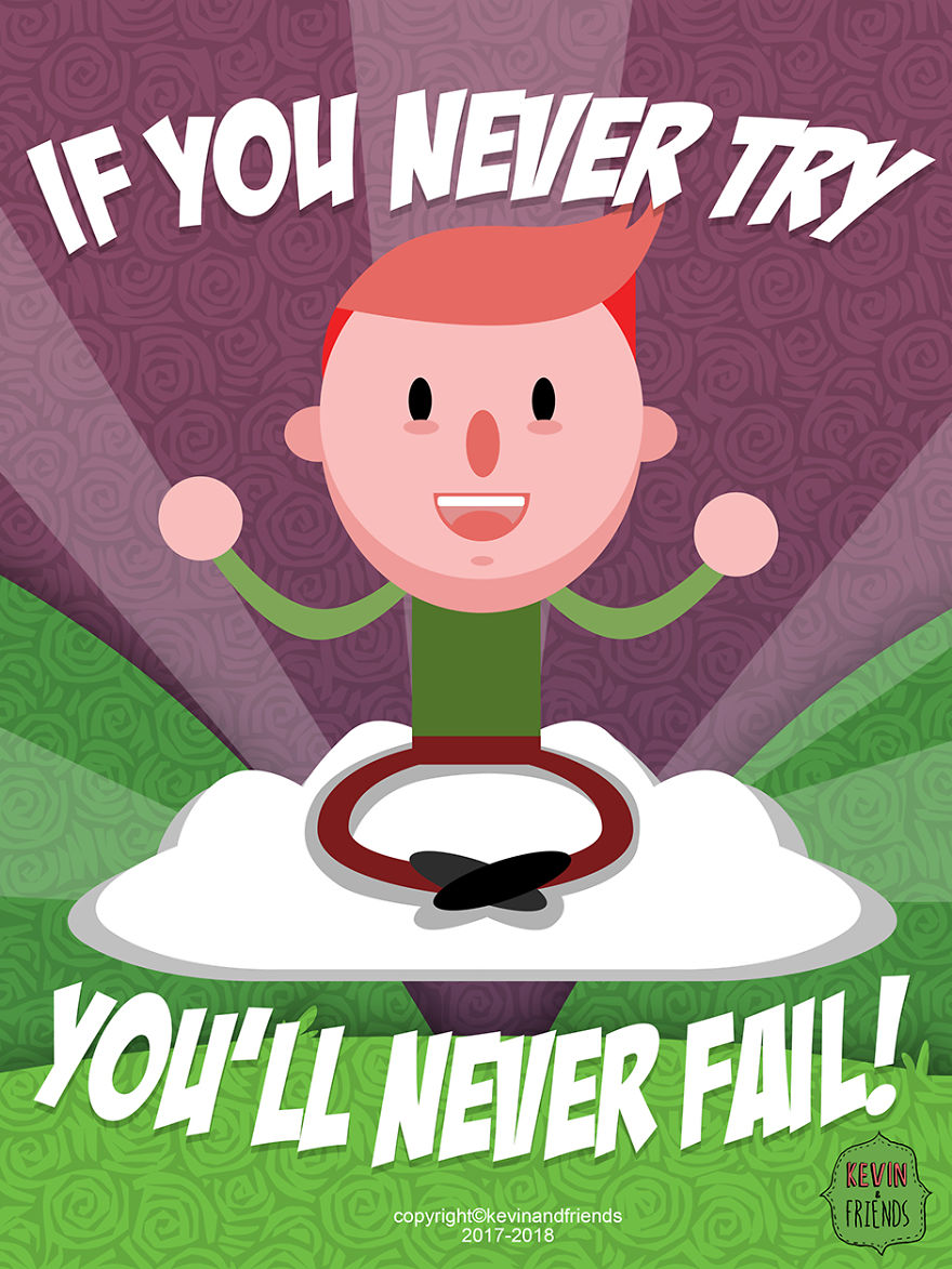 Artist Creates Dark Comics About A Horrible Optimist Kevin (5+ New Pics)