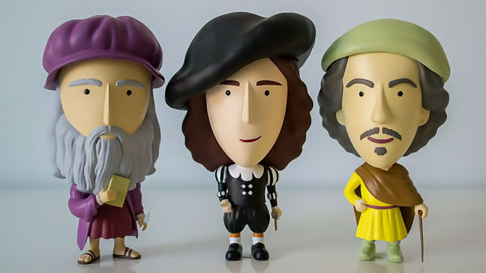Da Vinci, Vermeer And Rembrandt Turned Into Charming Action Figures