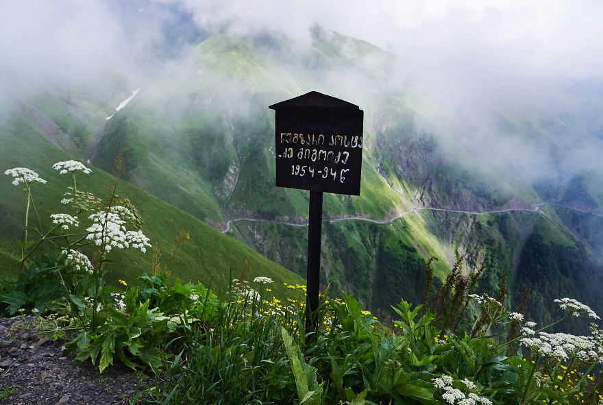 A Memorial On The Road Up To Tusheti