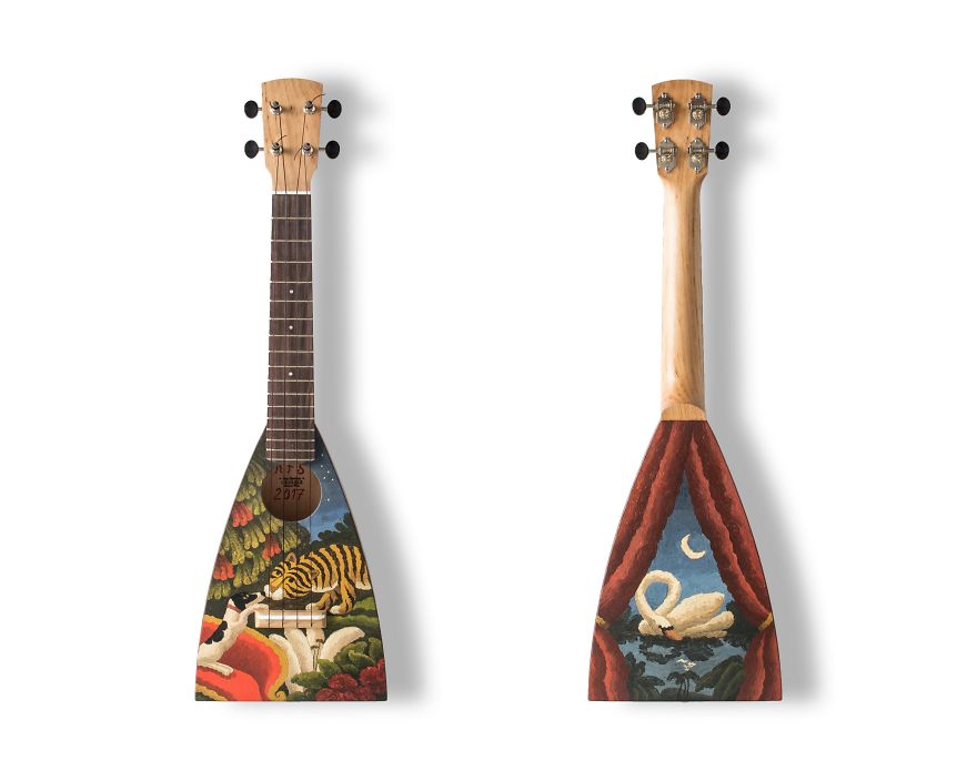 Art On Ukulele: Artists Adorn Ukuleles In Aid Of Charity