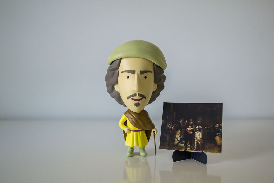 Da Vinci, Vermeer And Rembrandt Turned Into Charming Action Figures Da Vinci, Vermeer And Rembrandt Turned Into Charming Action Figures