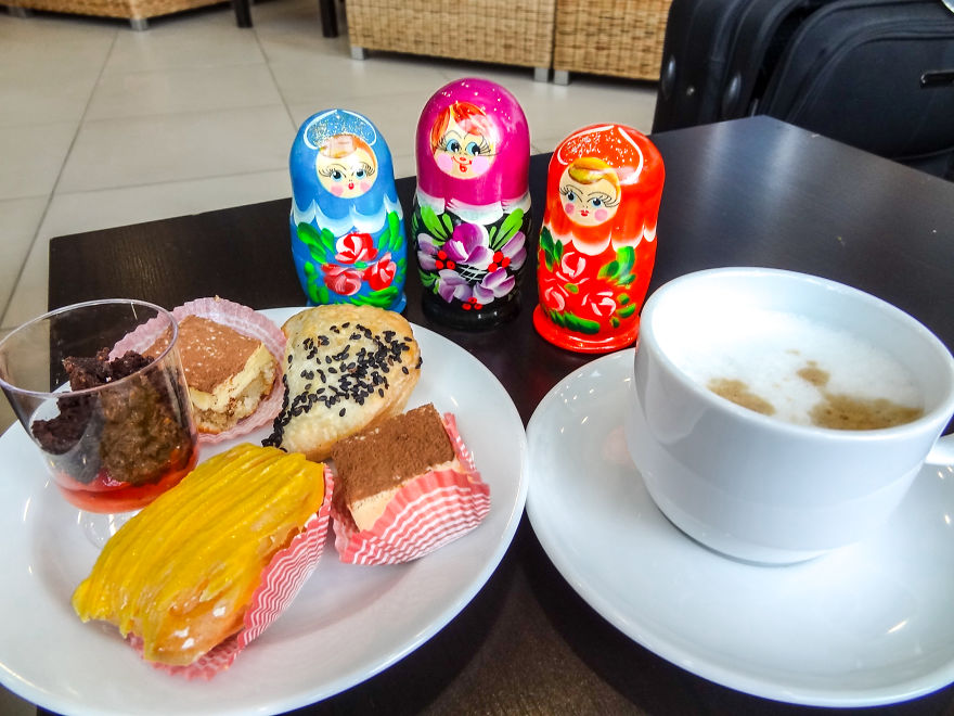 Russia, Moscow, Waiting For The First Flight.