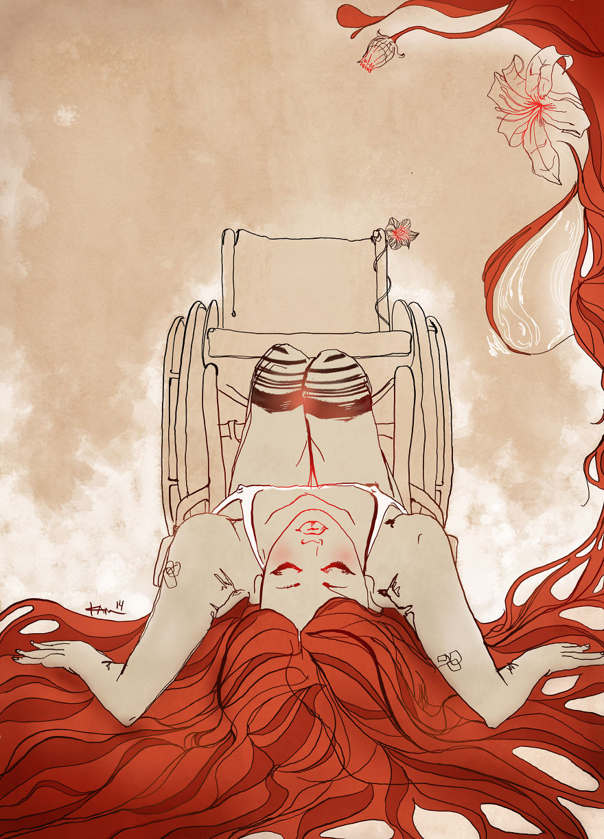 I Document The Progression Of My Rare Disease In Heartbreaking Illustrations I Document The Progression Of My Rare Disease In Heartbreaking Illustrations