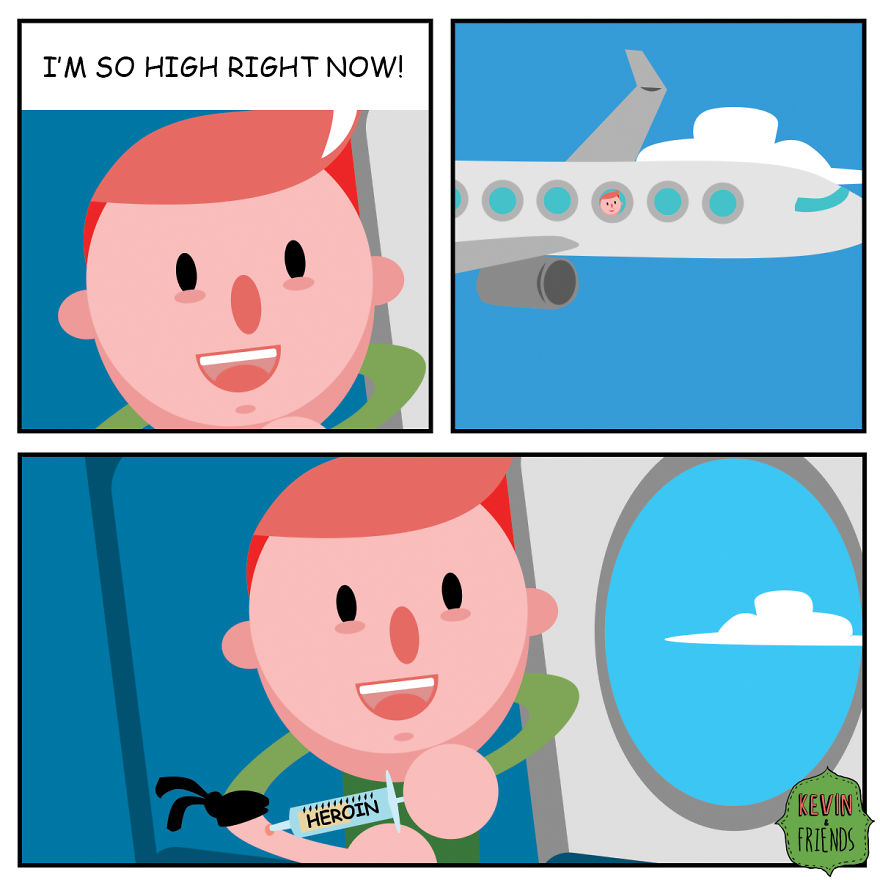 Artist Creates Dark Comics About A Horrible Optimist Kevin (5+ New Pics)