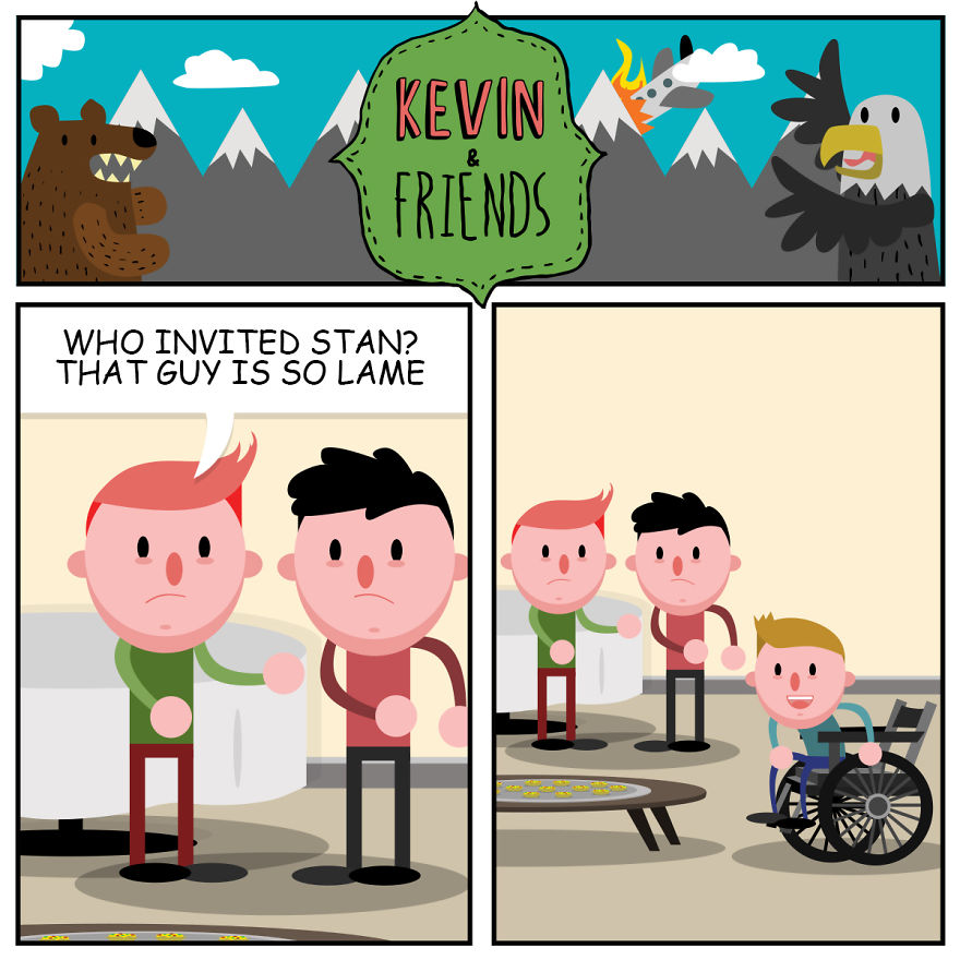 Artist Creates Dark Comics About A Horrible Optimist Kevin (5+ New Pics)