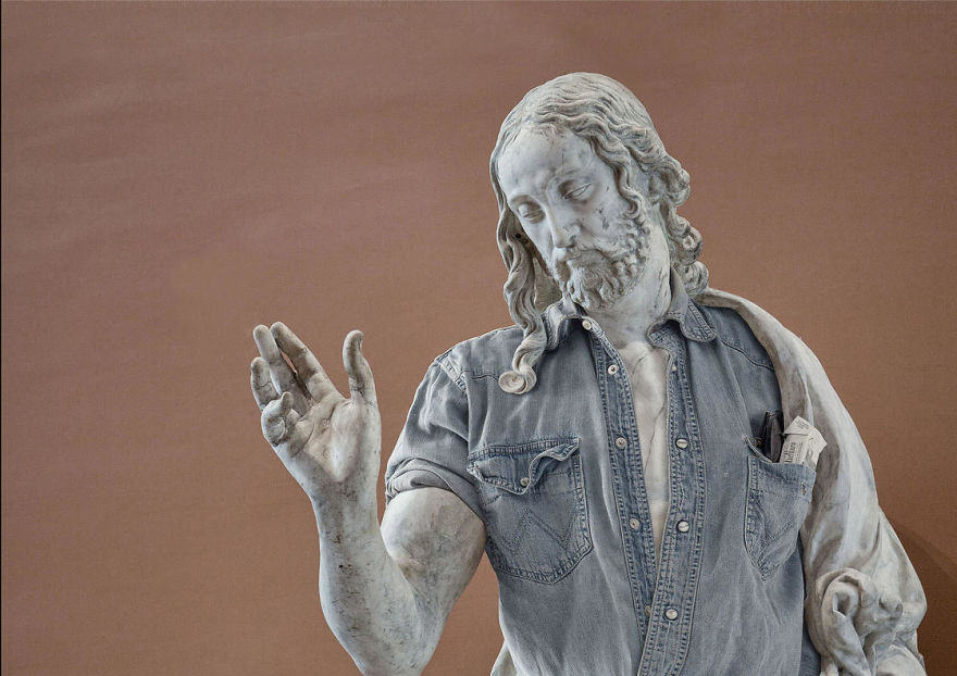"the Hipsters In Stone" Project Is Back. Old Dressed Statues, Turning Instagram Stars