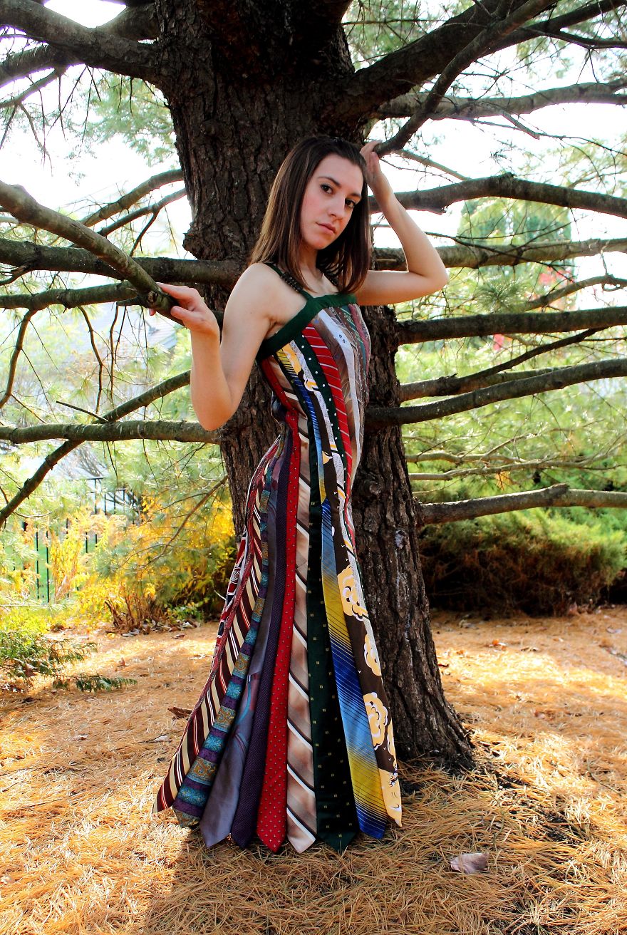 I Began Using Neckties To Create New Fashion And Home Decor