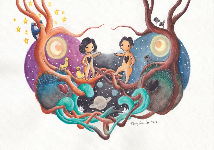 My Girlfriend Paints Cute Naked People… Based On Her Exes