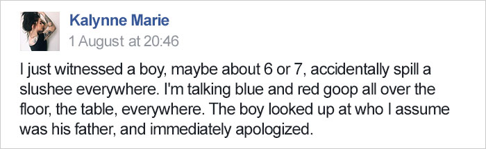 Little Boy Spills Slushie In Target, And His Dad Reacts In The Most Amazing Way (UPDATED) Little Boy Spills Slushie In Target, And His Dad Reacts In The Most Amazing Way (UPDATED)