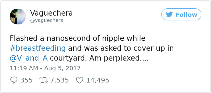 Museum Asks Breastfeeding Mom To Cover Her Nipple, And Now They Wish They Hadn't Museum Asks Breastfeeding Mom To Cover Her Nipple, And Now They Wish They Hadn't