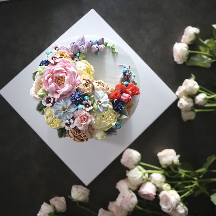 Buttercream Flower Cakes