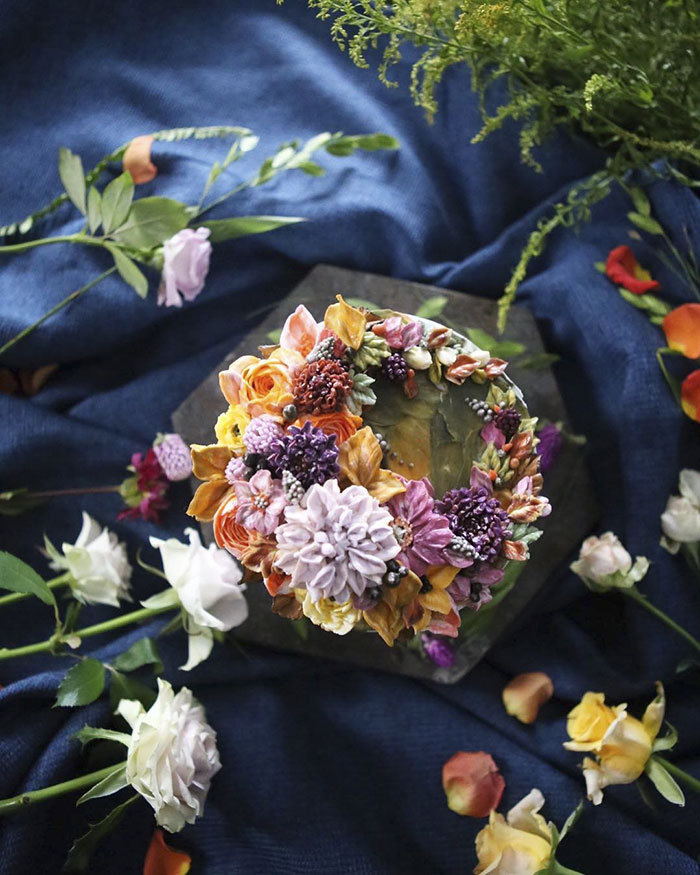 Buttercream Flower Cakes