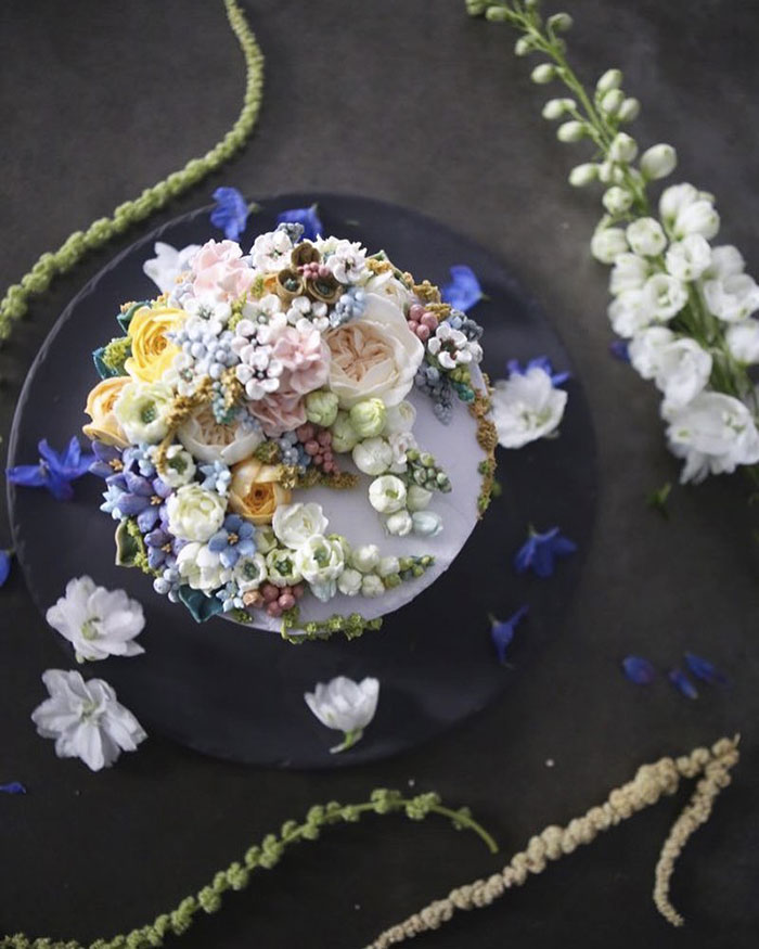 Buttercream Flower Cakes