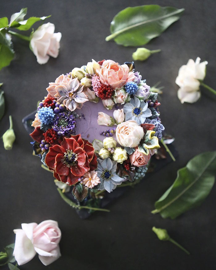 Buttercream Flower Cakes