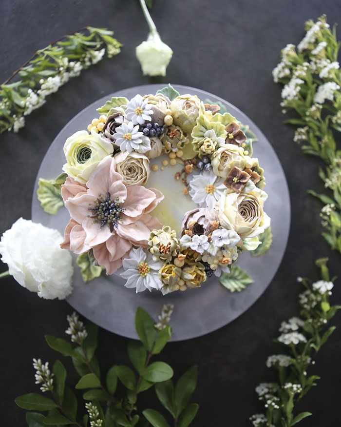 Buttercream Flower Cakes