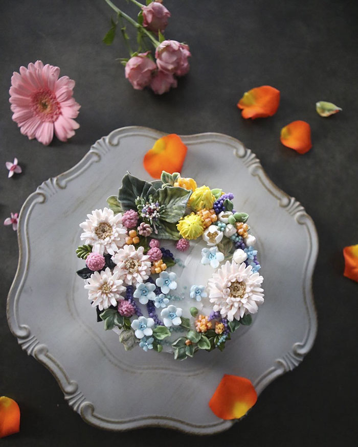 Buttercream Flower Cakes