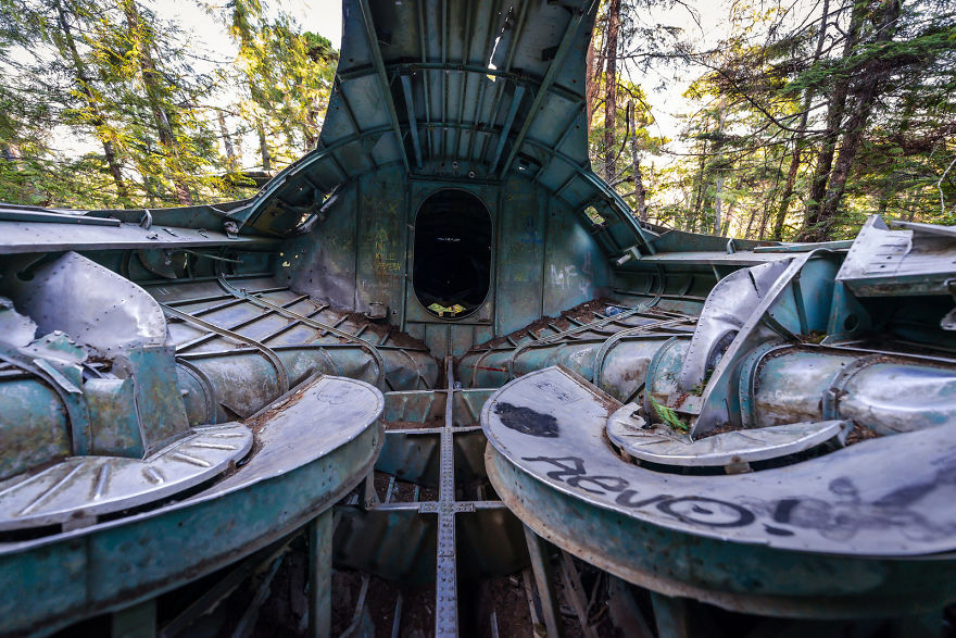 World War 2 Bomber Crash Site On Vancouver Island, Canada