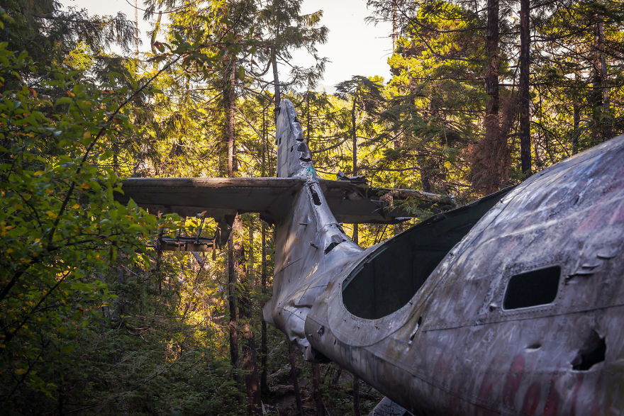 World War 2 Bomber Crash Site On Vancouver Island, Canada