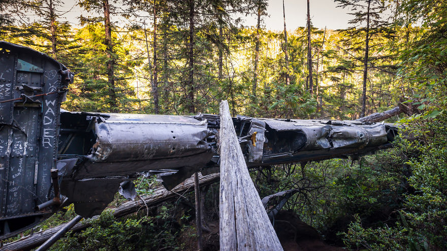 World War 2 Bomber Crash Site On Vancouver Island, Canada World War 2 Bomber Crash Site On Vancouver Island, Canada