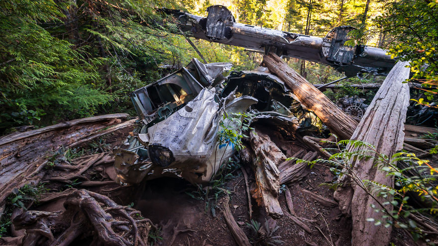 World War 2 Bomber Crash Site On Vancouver Island, Canada