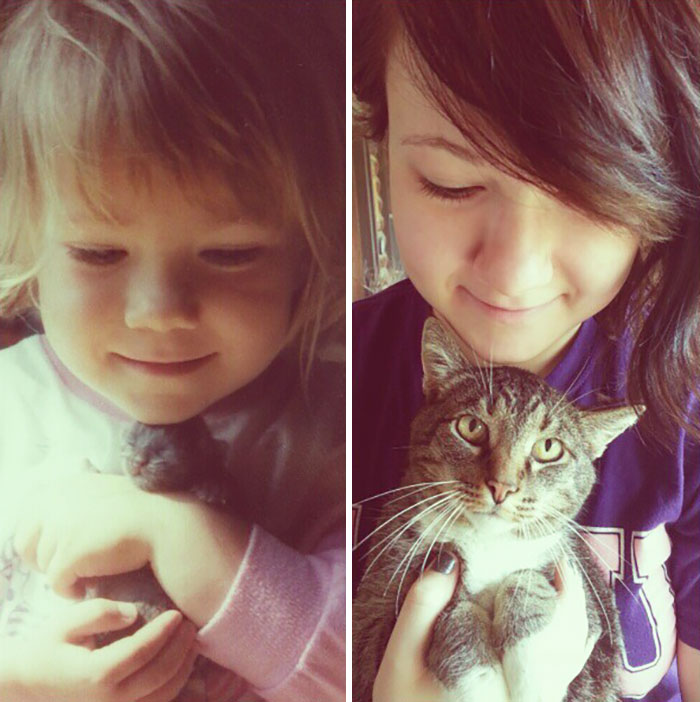 My Sweet Boy Chewy. From A Couple Days Old To Almost 15 Years Old! We've Both Grown So Much