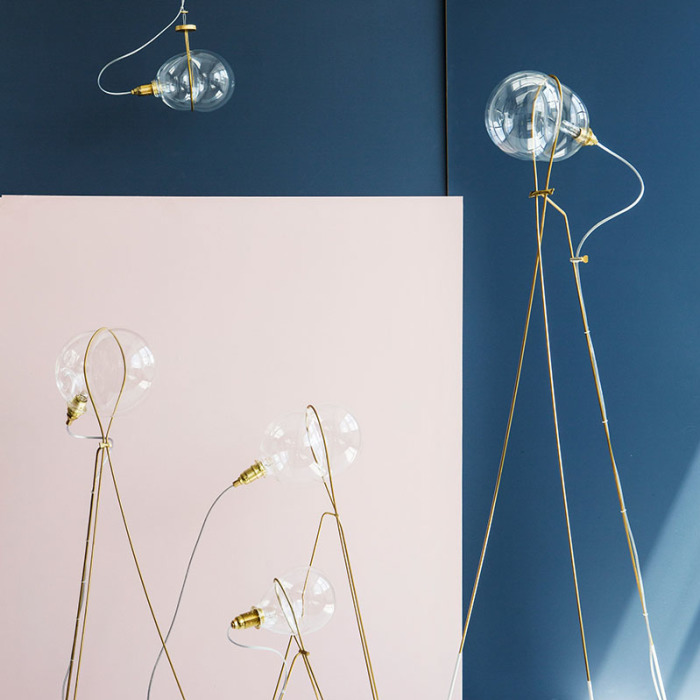 The Stress Lighting Collection That Takes Inspiration From The Shape Of A Bubble Being Blown Through A Ring