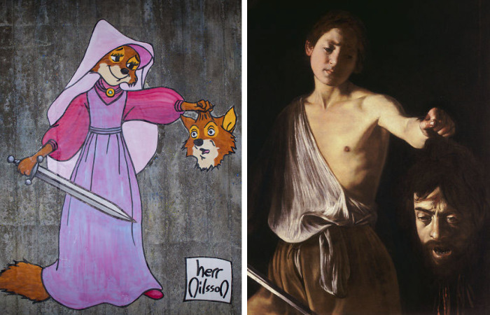 I Turn Caravaggio’s Masterpieces Into Graffiti