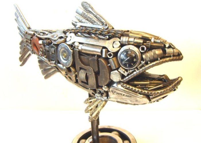 I Create Unique Sculptures From Various Metal Items