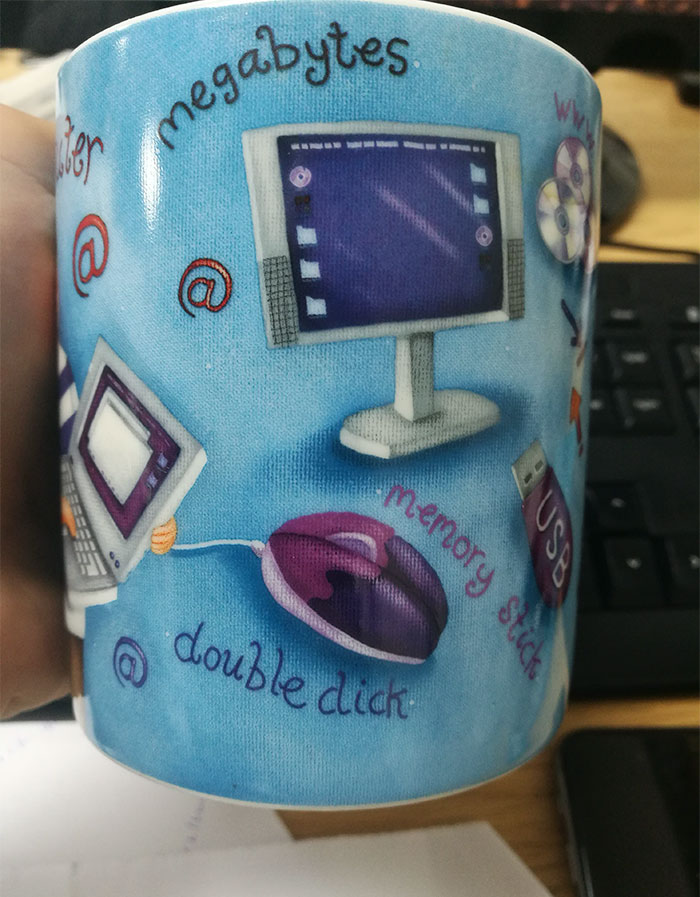 The Font Selection On This Mug Leads To Some Misleading Suggestions